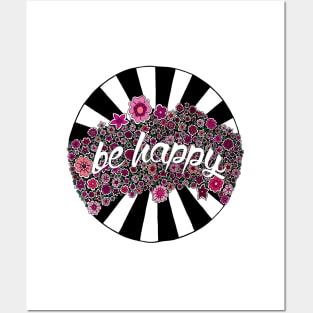 Be Happy Posters and Art